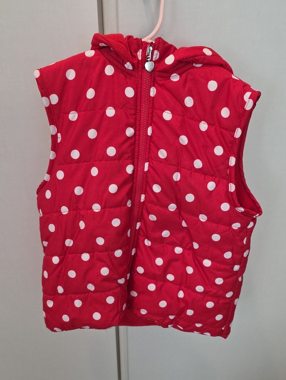 Minnie MOUSE Polka Dot Puffer Vest